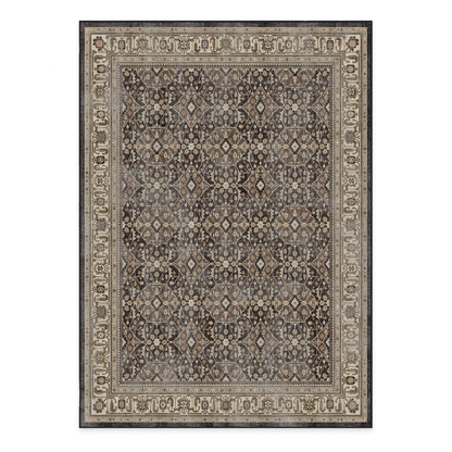 RUGGABLE – Alessia Dark Wood – Machine Washable Area Rug – Pet &amp; Child Friendly – Stain &amp; Water Resistant – Non-Slip – 5&