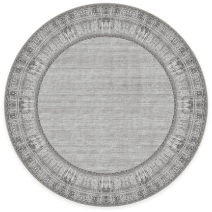 RUGGABLE Zinnia Runner Rug - Perfect Boho Washable Rug for Entryway Hallway Kitchen - Pet &amp; Child Friendly - Stain &amp; Water Resistant - Grey 2.5&