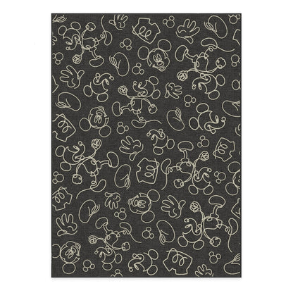 RUGGABLE Disney Classic Minnie Mouse Washable Rug - Perfect Area Rug for Nursery Playroom Kids Room - Pet &amp; Child Friendly - Stain &amp; Water Resistant - Trellis Pink 5&