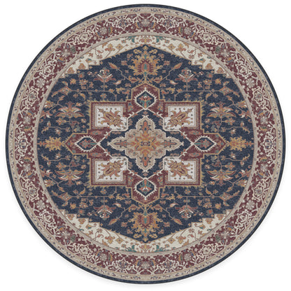 RUGGABLE Maral Heriz Washable Rug - Perfect Vintage Area Rug for Living Room Bedroom Kitchen - Pet &amp; Child Friendly - Stain &amp; Water Resistant - Creme 3&