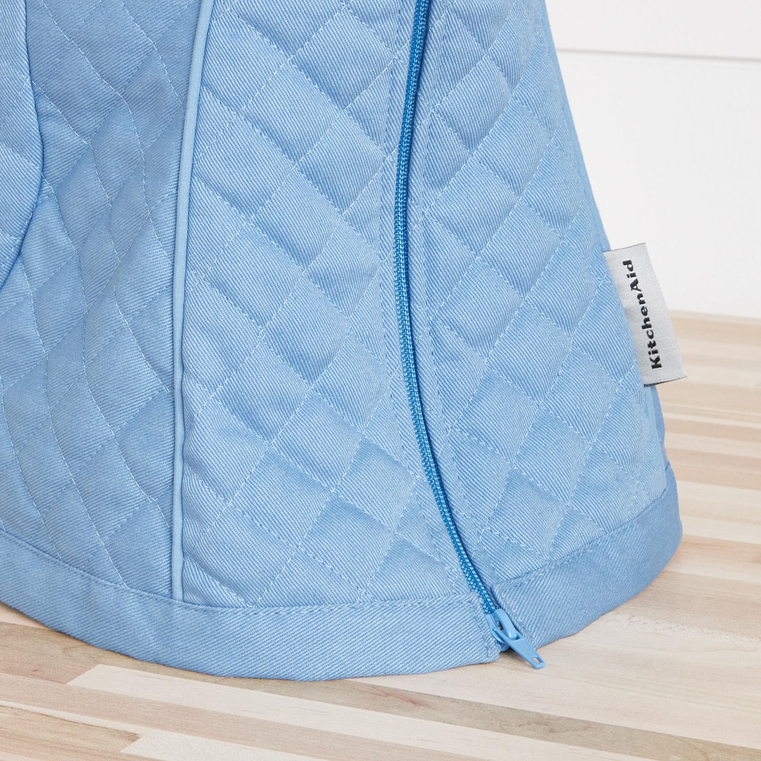 KITCHENAID Fitted Tilt-Head Solid Stand Mixer Cover with Storage Pocket, Quilted 100% Cotton, Milkshake, 14.4&quot;x18&quot;x10&quot;