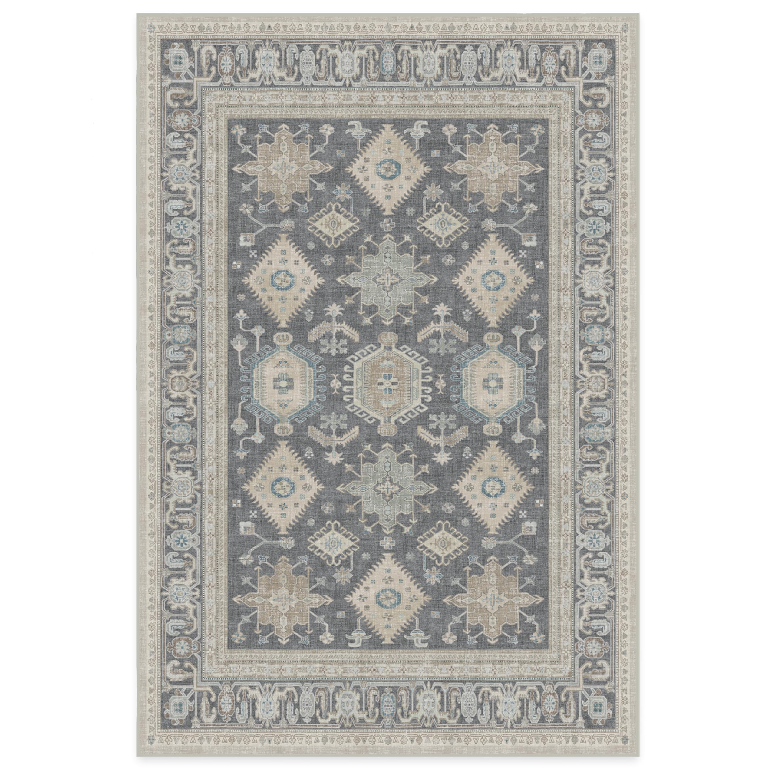 RUGGABLE – Cambria Ruby – Machine Washable Runner Rug – Pet &amp; Child Friendly – Stain &amp; Water Resistant – Non-Slip – 2.5&