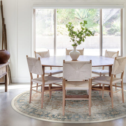 RUGGABLE Kamran Washable Rug - Perfect Vintage Area Rug for Living Room Bedroom Kitchen - Pet &amp; Child Friendly - Stain &amp; Water Resistant - Hazel 5&