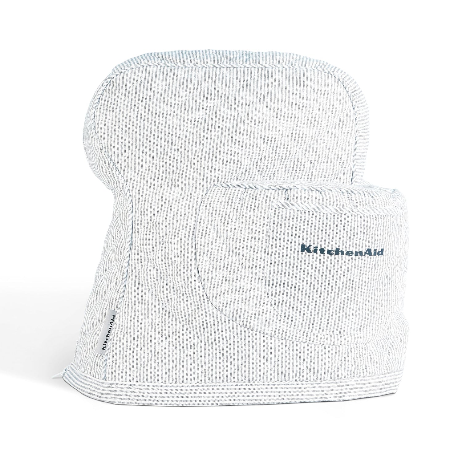 KITCHENAID Fitted Tilt-Head Solid Stand Mixer Cover with Storage Pocket, Quilted 100% Cotton, Milkshake, 14.4&quot;x18&quot;x10&quot;
