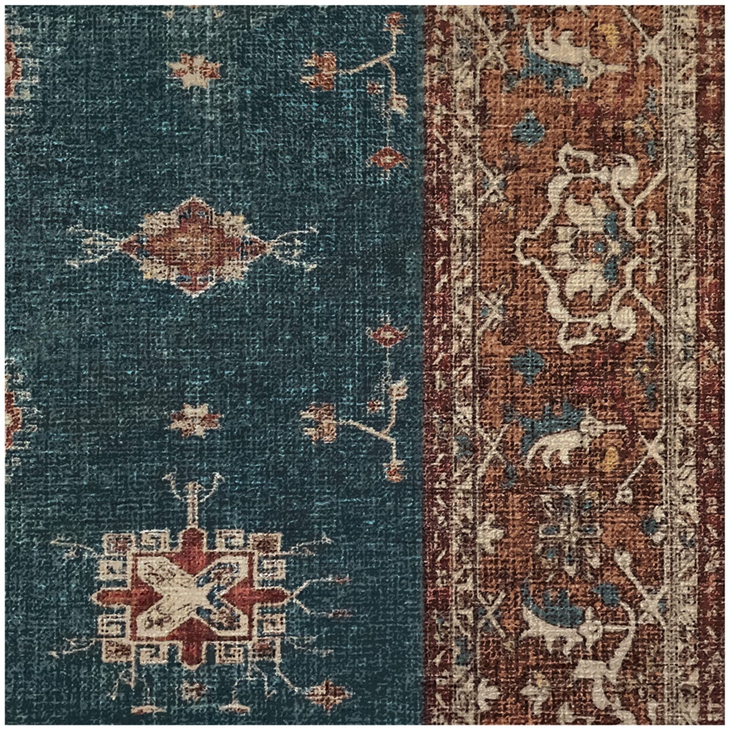 RUGGABLE – Verena Dark Wood – Machine Washable Runner Rug – Pet &amp; Child Friendly – Stain &amp; Water Resistant – Non-Slip – 2.5&
