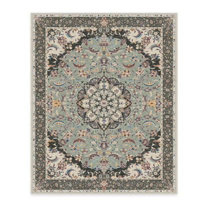 RUGGABLE Sima Washable Rug - Perfect Vintage Area Rug for Living Room Bedroom Kitchen - Pet &amp; Child Friendly - Stain &amp; Water Resistant - Royal Blue 2&