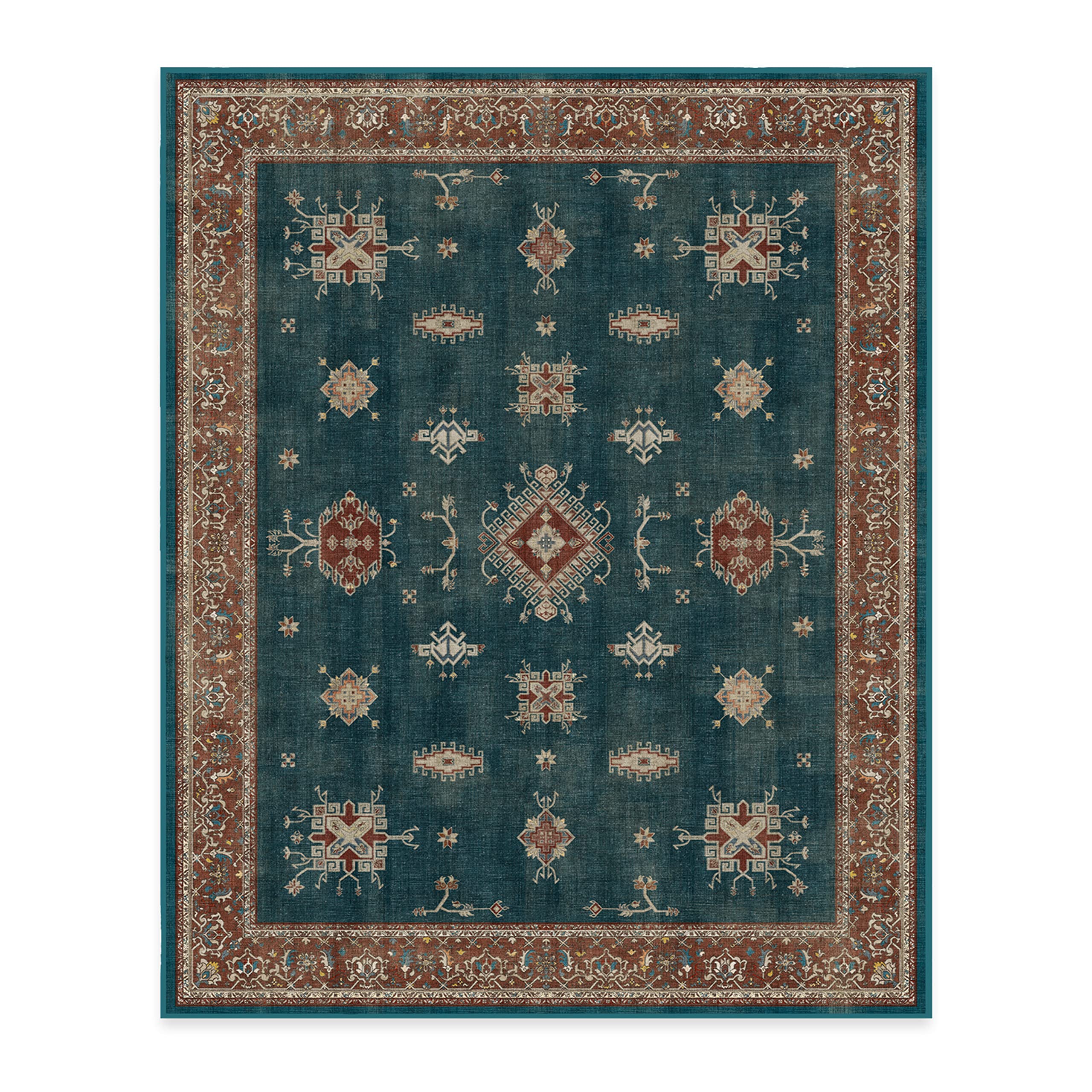 RUGGABLE – Verena Dark Wood – Machine Washable Runner Rug – Pet &amp; Child Friendly – Stain &amp; Water Resistant – Non-Slip – 2.5&
