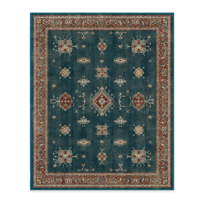 RUGGABLE – Verena Dark Wood – Machine Washable Runner Rug – Pet &amp; Child Friendly – Stain &amp; Water Resistant – Non-Slip – 2.5&