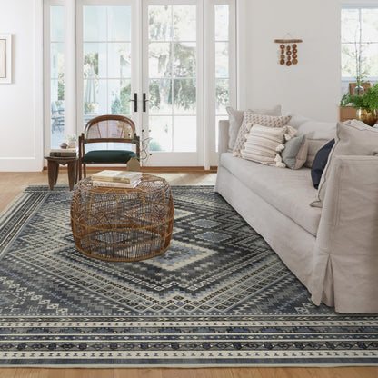 RUGGABLE Kaden Washable Rug - Perfect Vintage Area Rug for Living Room Bedroom Kitchen - Pet &amp; Child Friendly - Stain &amp; Water Resistant - Amber Red 3&