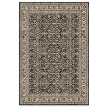 RUGGABLE – Alessia Dark Wood – Machine Washable Area Rug – Pet &amp; Child Friendly – Stain &amp; Water Resistant – Non-Slip – 5&