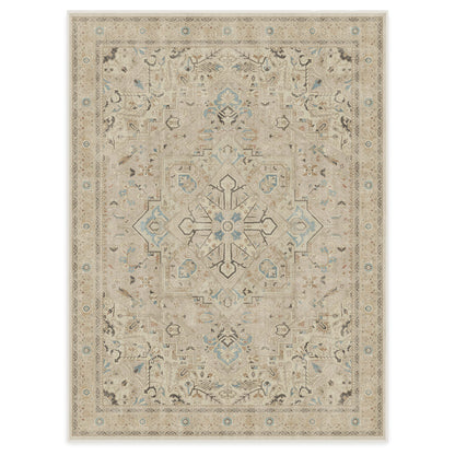 RUGGABLE Kamran Washable Rug - Perfect Vintage Area Rug for Living Room Bedroom Kitchen - Pet &amp; Child Friendly - Stain &amp; Water Resistant - Hazel 5&