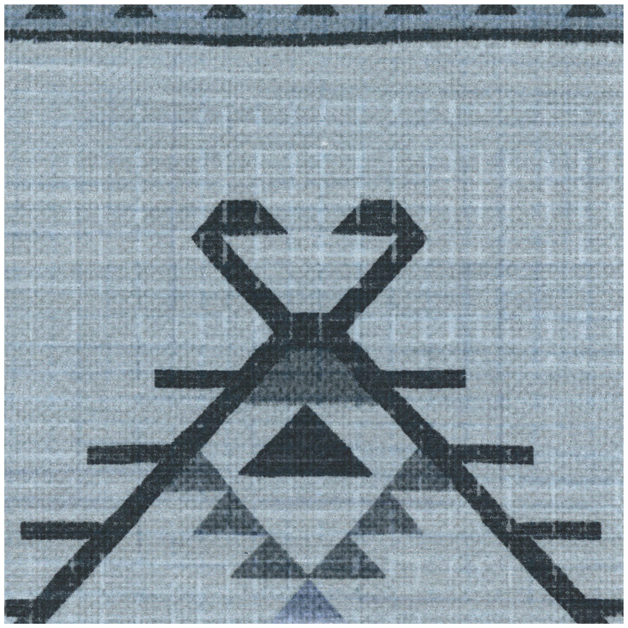 RUGGABLE Damali Runner Rug - Perfect Boho Washable Rug for Entryway Hallway Kitchen - Pet &amp; Child Friendly - Non-Toxic - Stain &amp; Water Resistant - Black &amp; White 2.5&