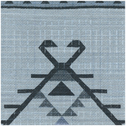 RUGGABLE Damali Runner Rug - Perfect Boho Washable Rug for Entryway Hallway Kitchen - Pet &amp; Child Friendly - Non-Toxic - Stain &amp; Water Resistant - Black &amp; White 2.5&
