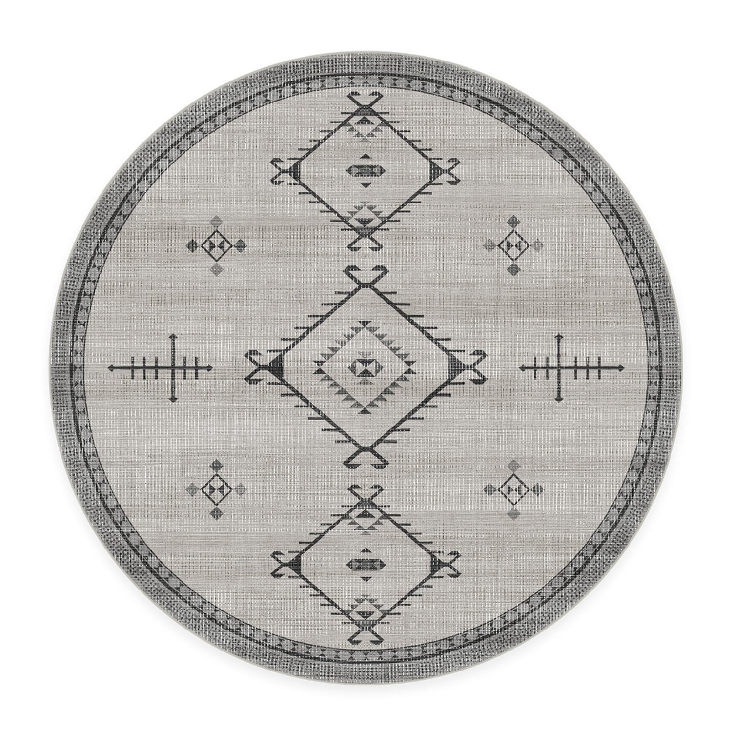 RUGGABLE Damali Runner Rug - Perfect Boho Washable Rug for Entryway Hallway Kitchen - Pet &amp; Child Friendly - Non-Toxic - Stain &amp; Water Resistant - Black &amp; White 2.5&