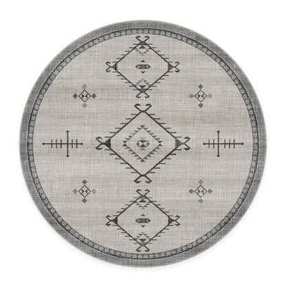 RUGGABLE Damali Runner Rug - Perfect Boho Washable Rug for Entryway Hallway Kitchen - Pet &amp; Child Friendly - Non-Toxic - Stain &amp; Water Resistant - Black &amp; White 2.5&