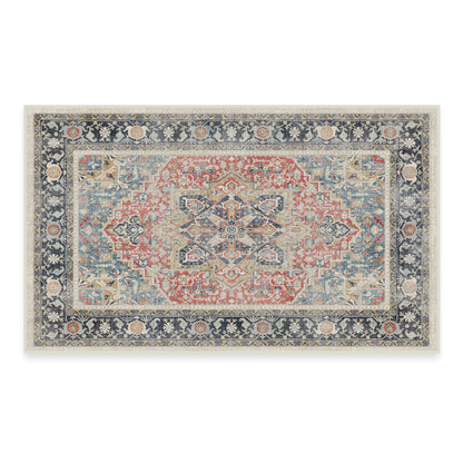 RUGGABLE Kamran Washable Rug - Perfect Vintage Area Rug for Living Room Bedroom Kitchen - Pet &amp; Child Friendly - Stain &amp; Water Resistant - Hazel 5&