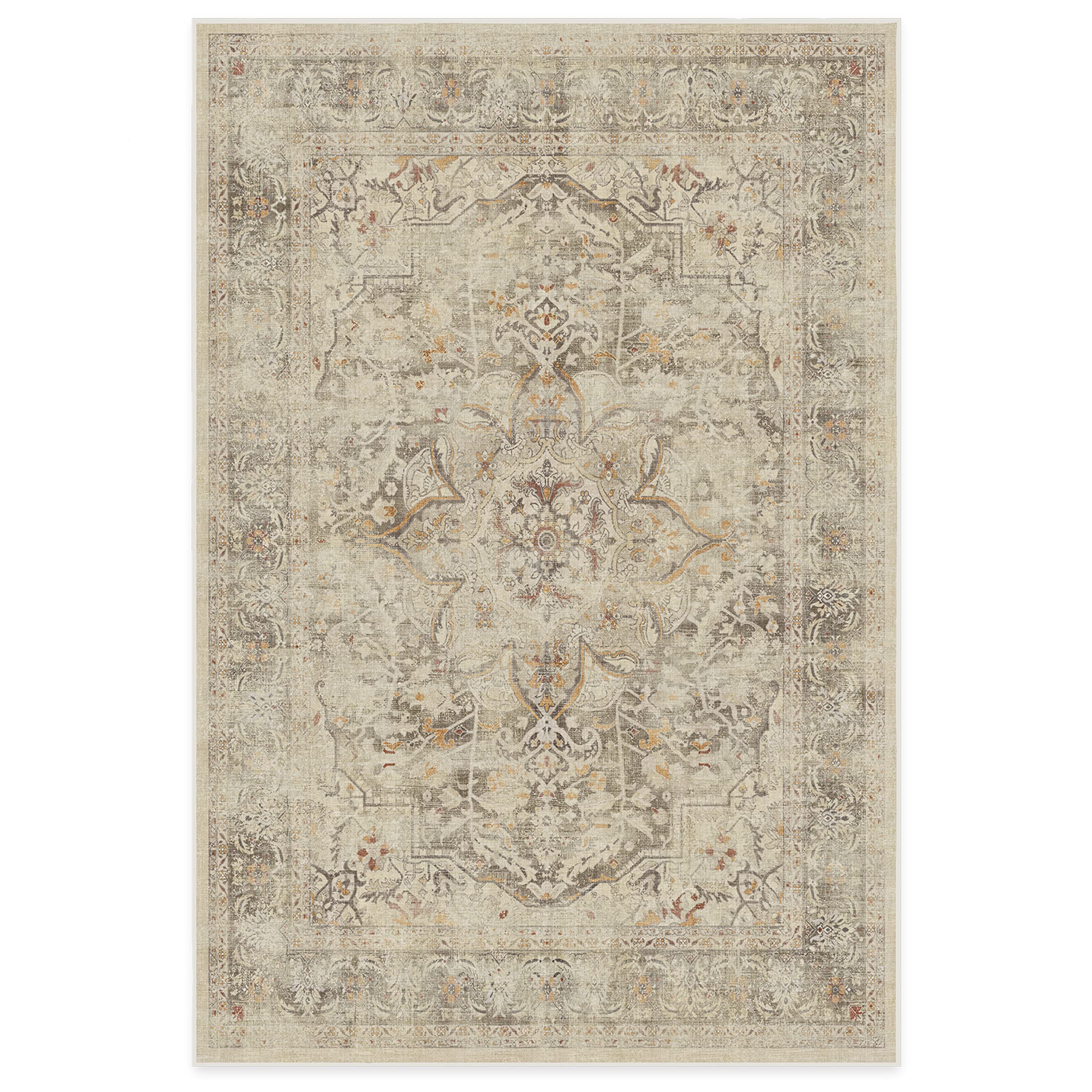 RUGGABLE – Sarrah Blue Quartz – Machine Washable Runner Rug – Pet &amp; Child Friendly – Stain &amp; Water Resistant – Non-Slip – 2.5&