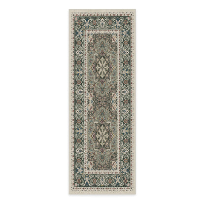 RUGGABLE Hendesi Heriz Washable Rug - Perfect Antique Vintage Area Rug for Living Room Bedroom Kitchen - Pet &amp; Child Friendly - Stain &amp; Water Resistant, Non-Slip - Abalone 2&