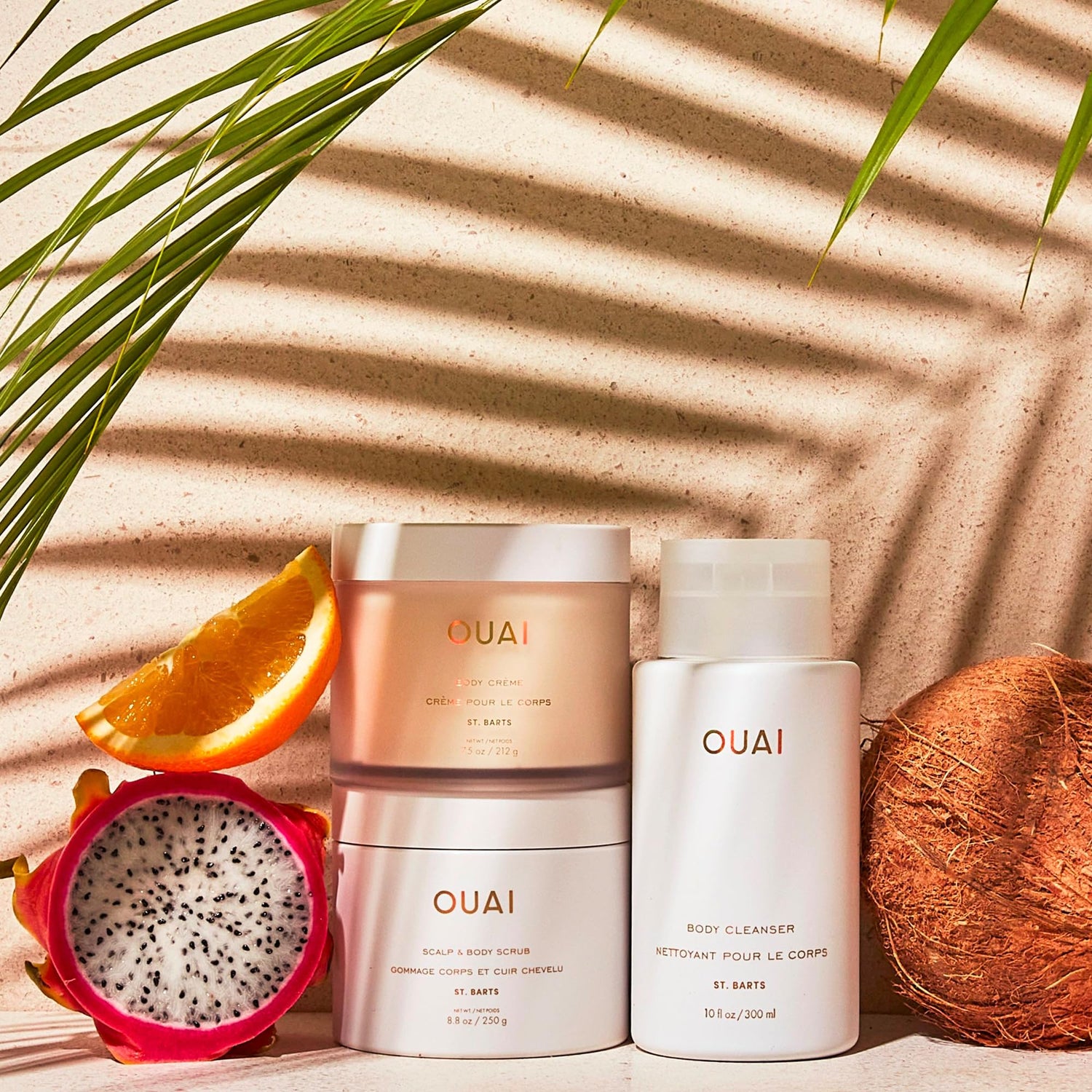 OUAI Scalp &amp; Body Scrub, Melrose Place - Exfoliating Body Scrub with Sugar &amp; Coconut Oil Blend for Smooth, Moisturized Skin - Gentle Scalp Scrub for Removing Product Build Up (8.8 Oz)