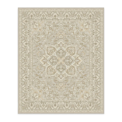 RUGGABLE Hendesi Heriz Washable Rug - Perfect Antique Vintage Area Rug for Living Room Bedroom Kitchen - Pet &amp; Child Friendly - Stain &amp; Water Resistant, Non-Slip - Abalone 2&