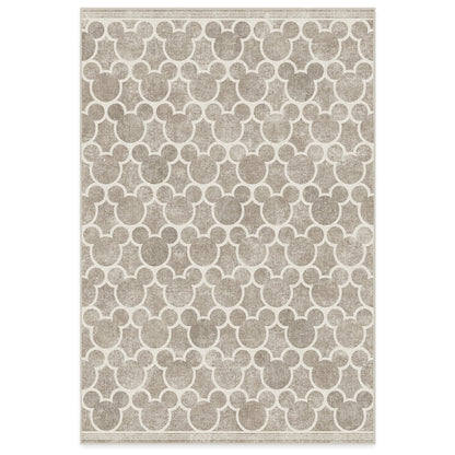 RUGGABLE Disney Classic Minnie Mouse Washable Rug - Perfect Area Rug for Nursery Playroom Kids Room - Pet &amp; Child Friendly - Stain &amp; Water Resistant - Trellis Pink 5&