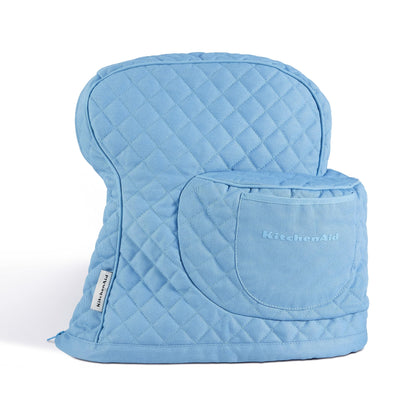 KITCHENAID Fitted Tilt-Head Solid Stand Mixer Cover with Storage Pocket, Quilted 100% Cotton, Milkshake, 14.4&quot;x18&quot;x10&quot;