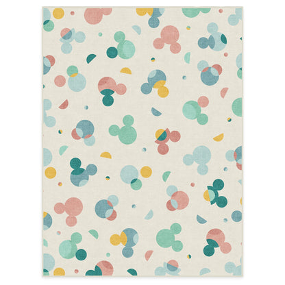 RUGGABLE Disney Classic Minnie Mouse Washable Rug - Perfect Area Rug for Nursery Playroom Kids Room - Pet &amp; Child Friendly - Stain &amp; Water Resistant - Trellis Pink 5&