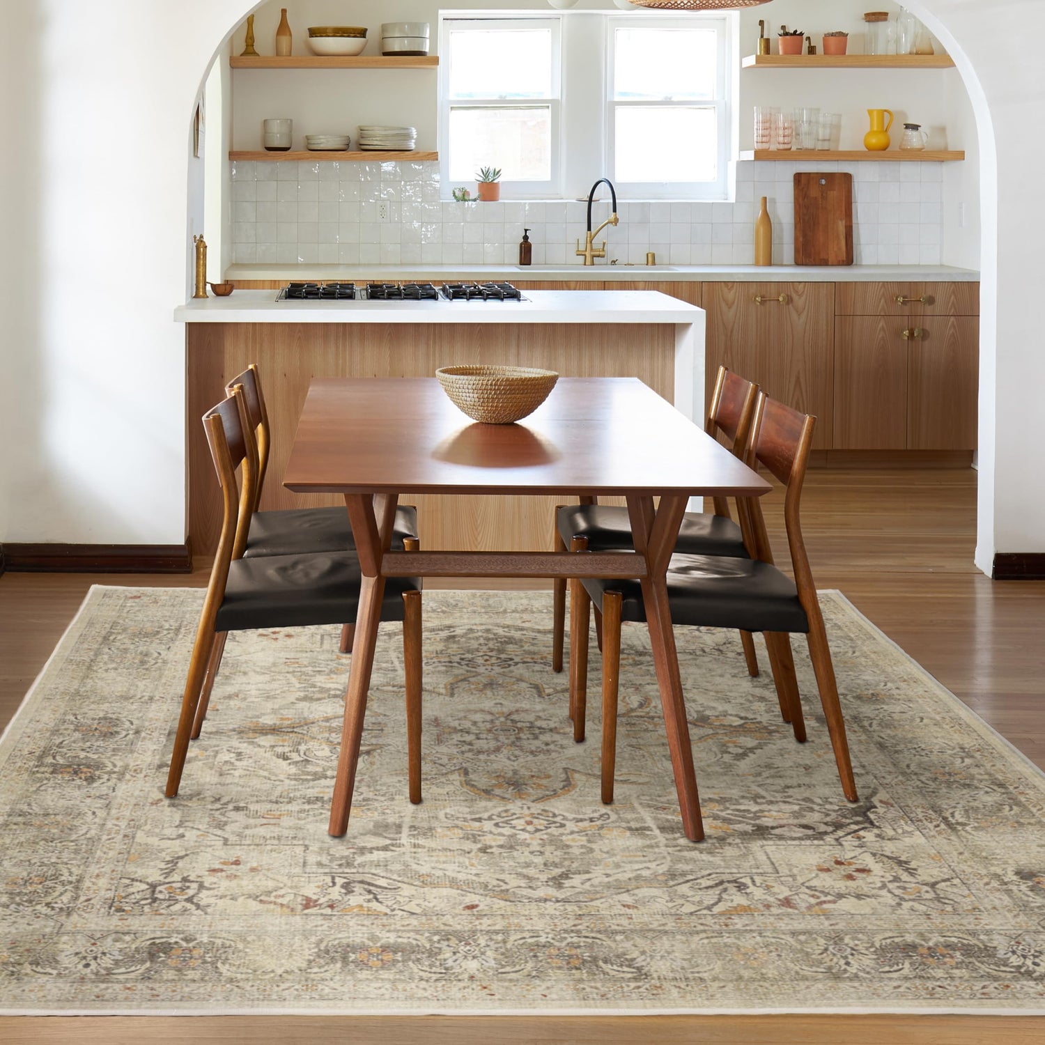 RUGGABLE – Sarrah Blue Quartz – Machine Washable Runner Rug – Pet &amp; Child Friendly – Stain &amp; Water Resistant – Non-Slip – 2.5&