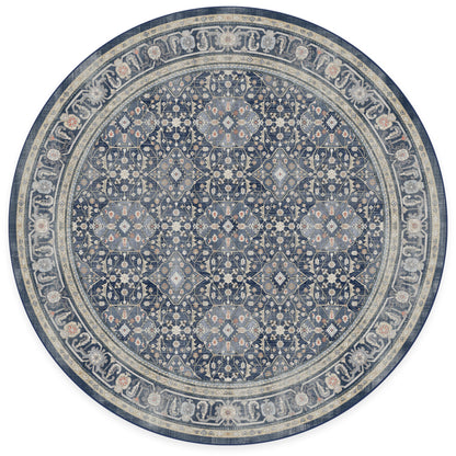 RUGGABLE – Alessia Dark Wood – Machine Washable Area Rug – Pet &amp; Child Friendly – Stain &amp; Water Resistant – Non-Slip – 5&