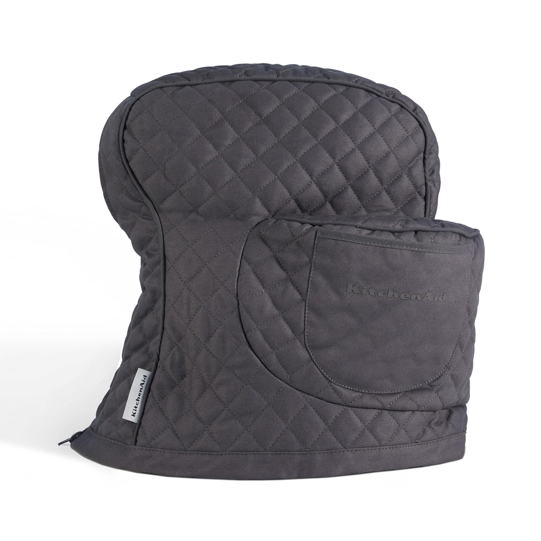 KITCHENAID Fitted Tilt-Head Solid Stand Mixer Cover with Storage Pocket, Quilted 100% Cotton, Milkshake, 14.4&quot;x18&quot;x10&quot;