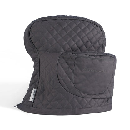 KITCHENAID Fitted Tilt-Head Solid Stand Mixer Cover with Storage Pocket, Quilted 100% Cotton, Milkshake, 14.4&quot;x18&quot;x10&quot;