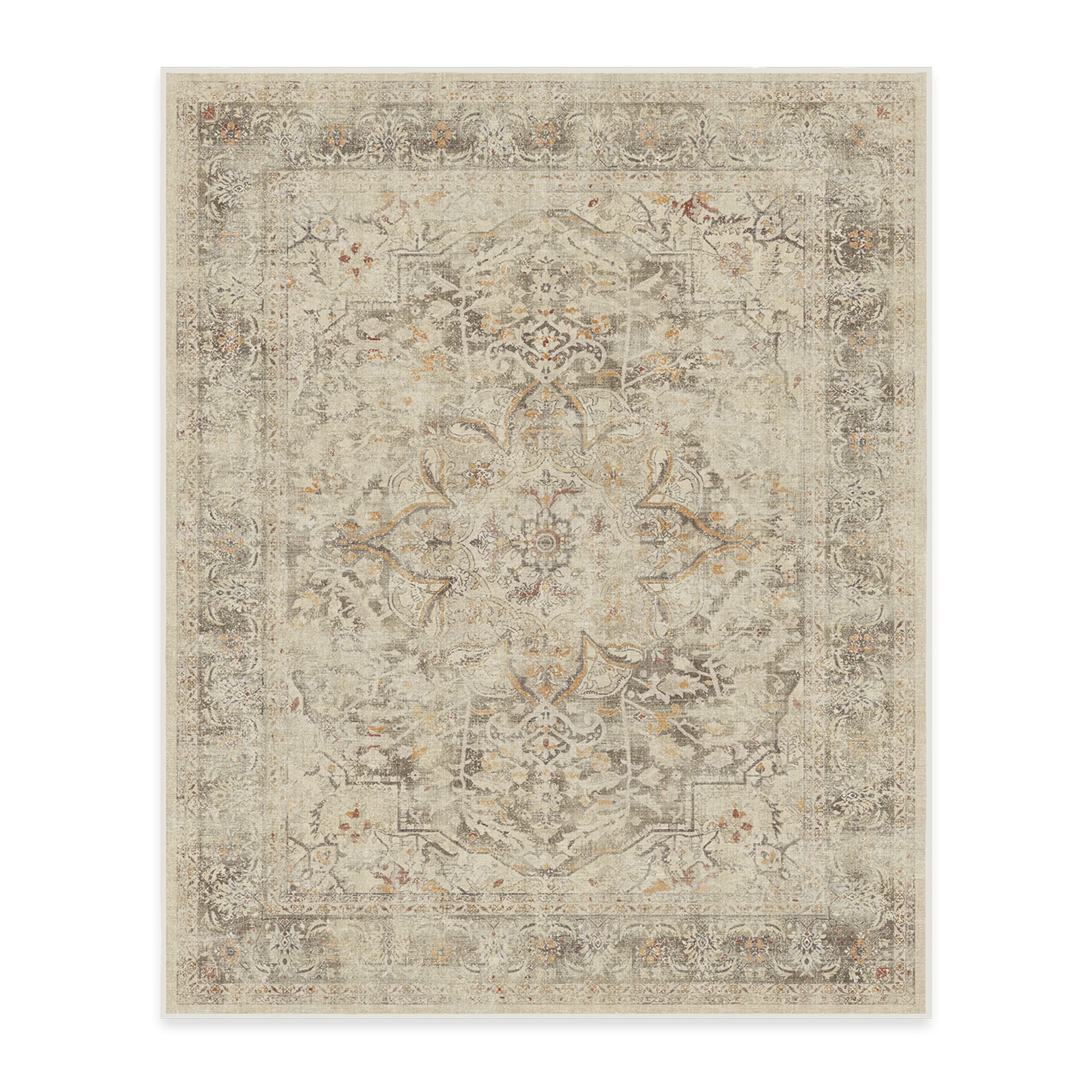 RUGGABLE – Sarrah Blue Quartz – Machine Washable Runner Rug – Pet &amp; Child Friendly – Stain &amp; Water Resistant – Non-Slip – 2.5&