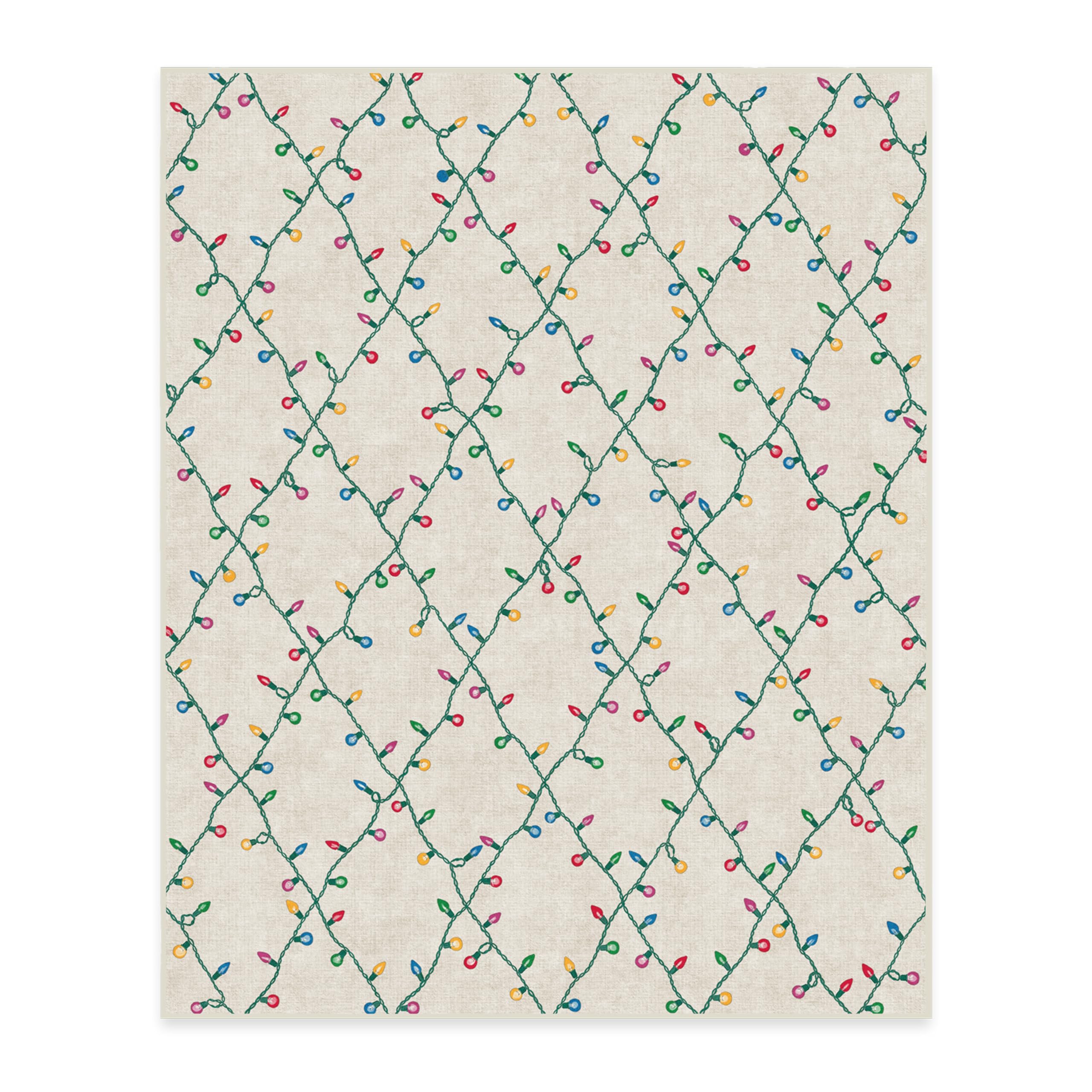 RUGGABLE Winter Plaid Washable Rug - Perfect Holiday Area Rug for Living Room Bedroom Kitchen - Pet &amp; Child Friendly - Stain &amp; Water Resistant - Dress Stewart Tartan Plaid 3&