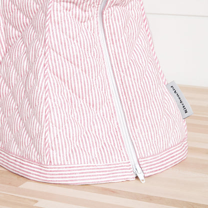 KITCHENAID Fitted Tilt-Head Solid Stand Mixer Cover with Storage Pocket, Quilted 100% Cotton, Milkshake, 14.4&quot;x18&quot;x10&quot;