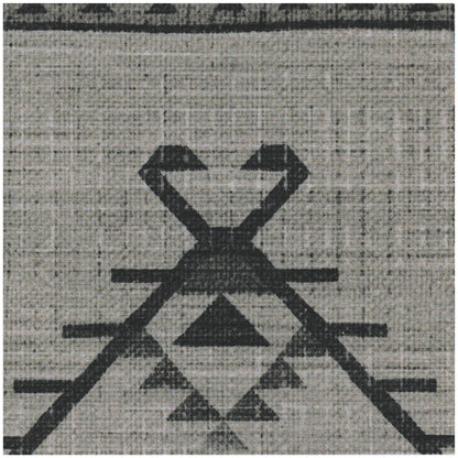 RUGGABLE Damali Runner Rug - Perfect Boho Washable Rug for Entryway Hallway Kitchen - Pet &amp; Child Friendly - Non-Toxic - Stain &amp; Water Resistant - Black &amp; White 2.5&