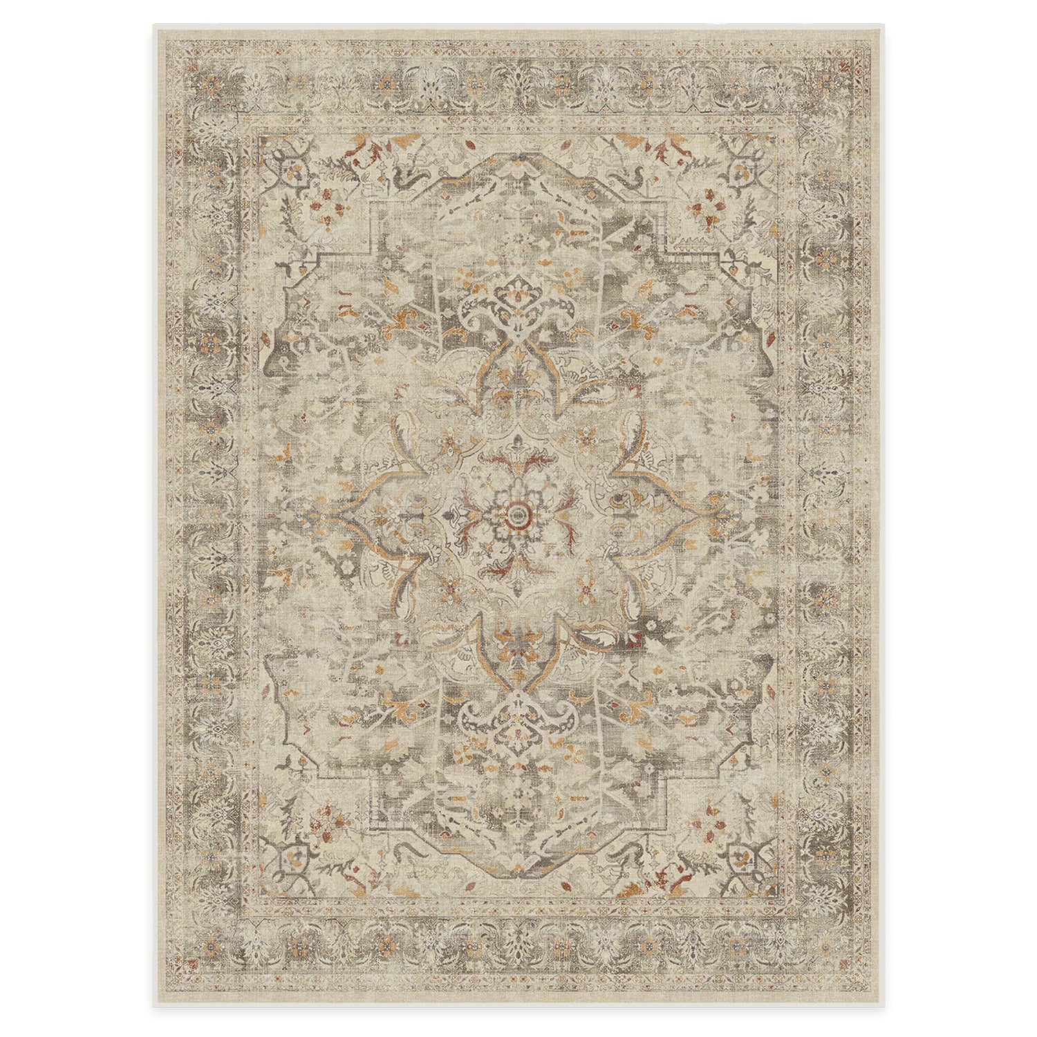 RUGGABLE – Sarrah Blue Quartz – Machine Washable Runner Rug – Pet &amp; Child Friendly – Stain &amp; Water Resistant – Non-Slip – 2.5&