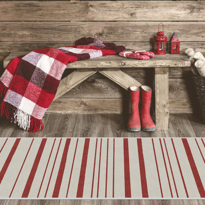 RUGGABLE Winter Plaid Washable Rug - Perfect Holiday Area Rug for Living Room Bedroom Kitchen - Pet &amp; Child Friendly - Stain &amp; Water Resistant - Dress Stewart Tartan Plaid 3&