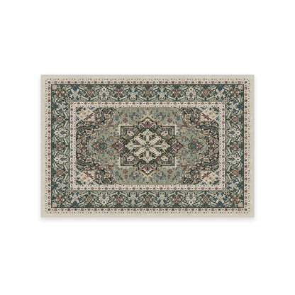 RUGGABLE Hendesi Heriz Washable Rug - Perfect Antique Vintage Area Rug for Living Room Bedroom Kitchen - Pet &amp; Child Friendly - Stain &amp; Water Resistant, Non-Slip - Abalone 2&