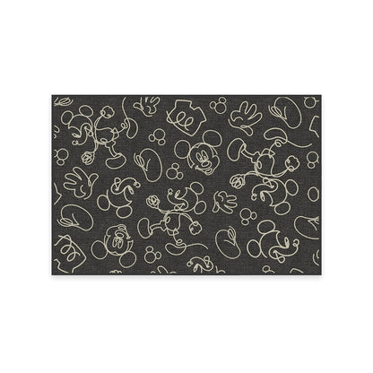 RUGGABLE Disney Classic Minnie Mouse Washable Rug - Perfect Area Rug for Nursery Playroom Kids Room - Pet &amp; Child Friendly - Stain &amp; Water Resistant - Trellis Pink 5&