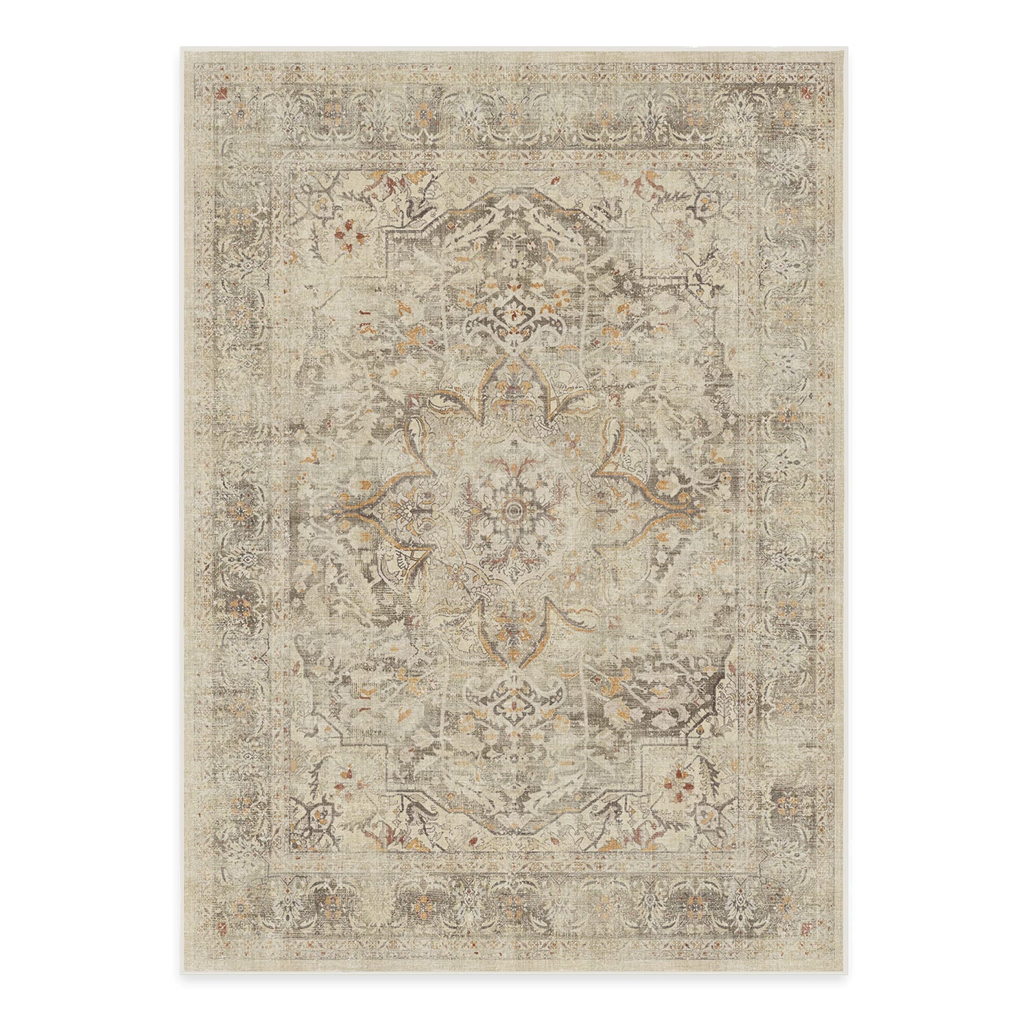 RUGGABLE – Sarrah Blue Quartz – Machine Washable Runner Rug – Pet &amp; Child Friendly – Stain &amp; Water Resistant – Non-Slip – 2.5&