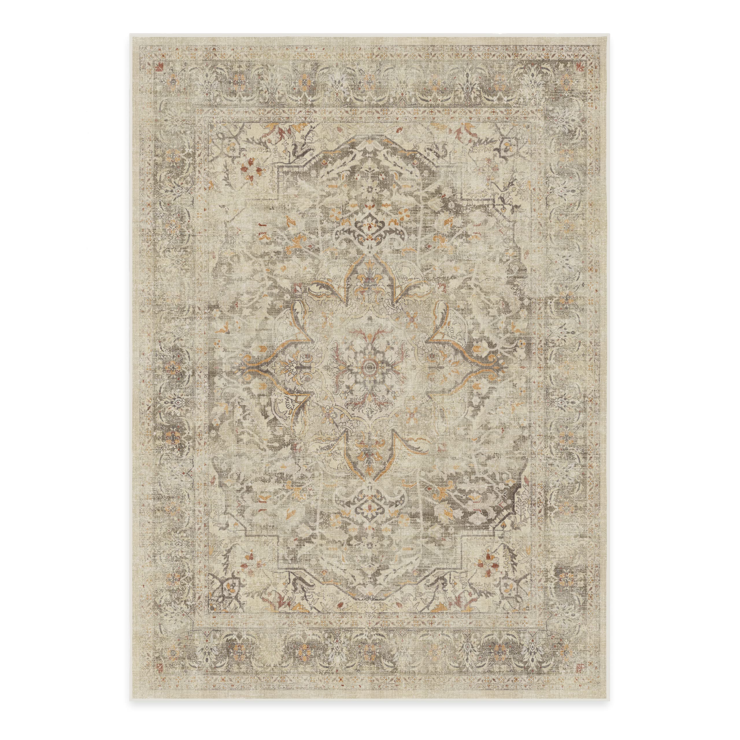 RUGGABLE – Sarrah Blue Quartz – Machine Washable Runner Rug – Pet &amp; Child Friendly – Stain &amp; Water Resistant – Non-Slip – 2.5&