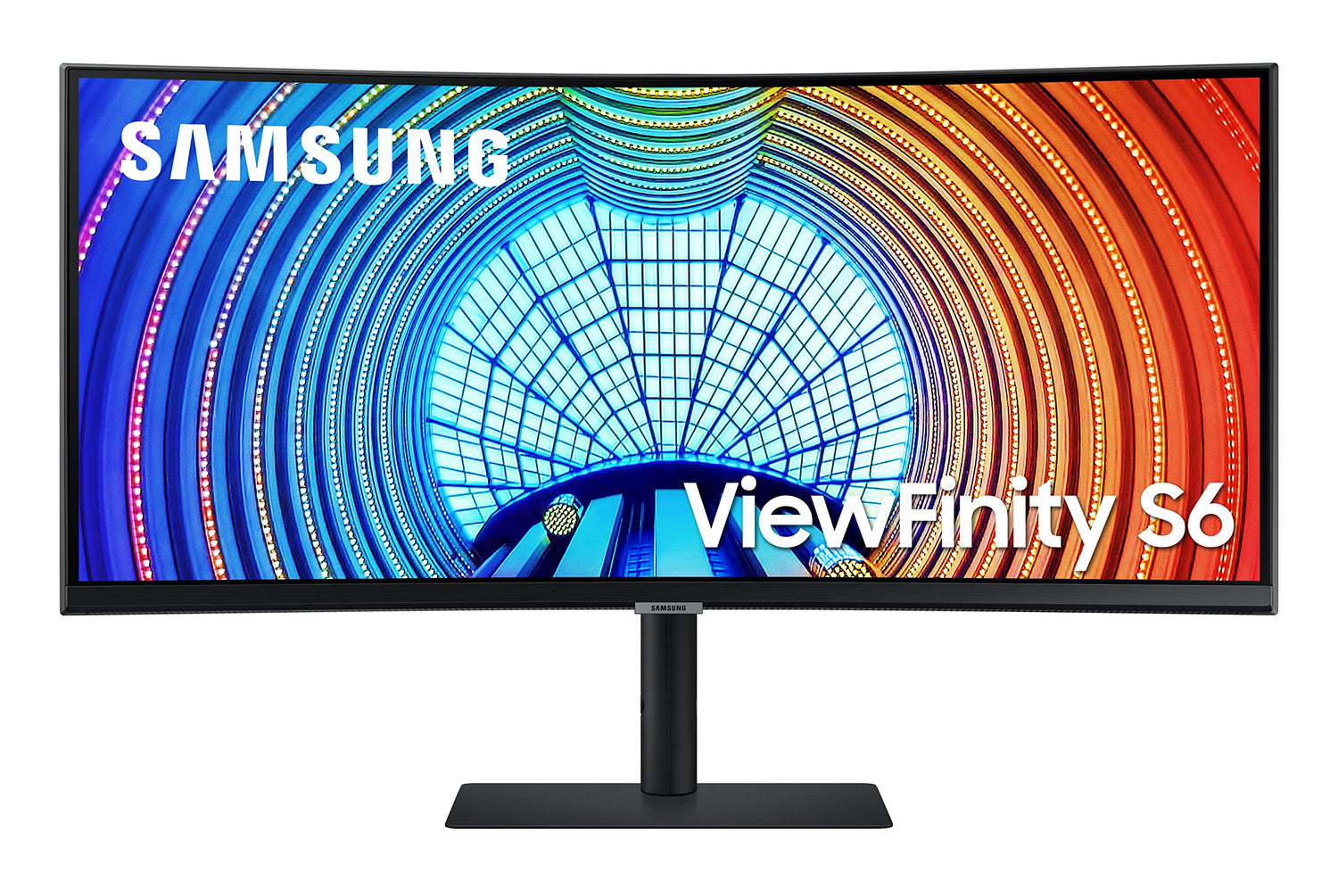 SAMSUNG 34-Inch ViewFinity S65TC Series Ultra-WQHD 1000R Curved Computer Monitor, HDR10, 100Hz, AMD FreeSync, Thunderbolt 4, Height Adjustable Stand, Built-in Speakers, Eye Care, LS34C650TANXGO, 2024