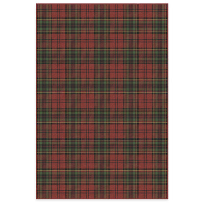 RUGGABLE Winter Plaid Washable Rug - Perfect Holiday Area Rug for Living Room Bedroom Kitchen - Pet &amp; Child Friendly - Stain &amp; Water Resistant - Dress Stewart Tartan Plaid 3&