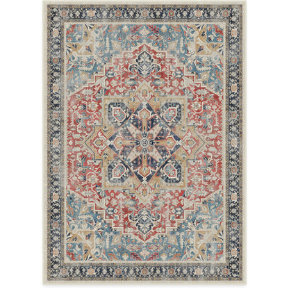 RUGGABLE Kamran Washable Rug - Perfect Vintage Area Rug for Living Room Bedroom Kitchen - Pet &amp; Child Friendly - Stain &amp; Water Resistant - Hazel 5&