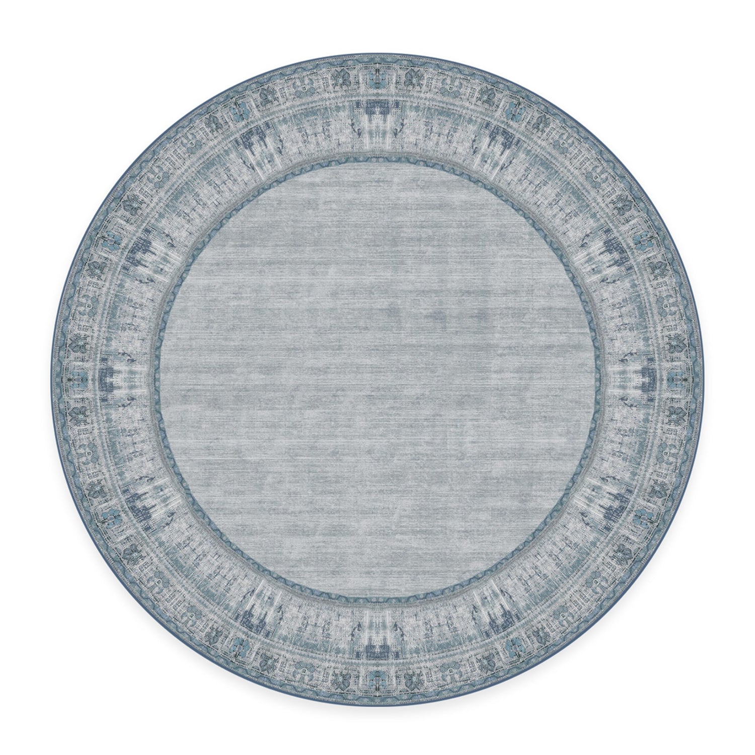 RUGGABLE Zinnia Runner Rug - Perfect Boho Washable Rug for Entryway Hallway Kitchen - Pet &amp; Child Friendly - Stain &amp; Water Resistant - Grey 2.5&