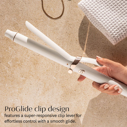 T3 SinglePass Curl X Extra-Long Barrel Curling Iron with 9 Heat Settings and Ceramic Barrel for Fast Styling and Lasting Curl Results on All Hair Types