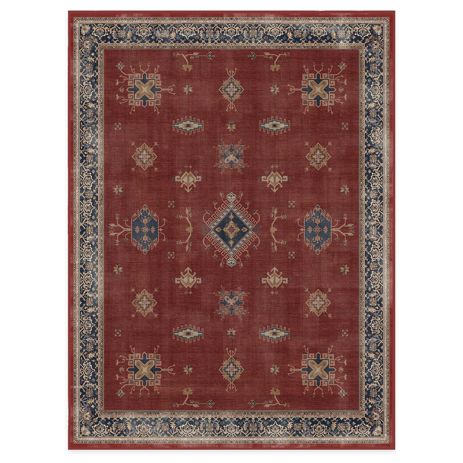 RUGGABLE – Verena Dark Wood – Machine Washable Runner Rug – Pet &amp; Child Friendly – Stain &amp; Water Resistant – Non-Slip – 2.5&