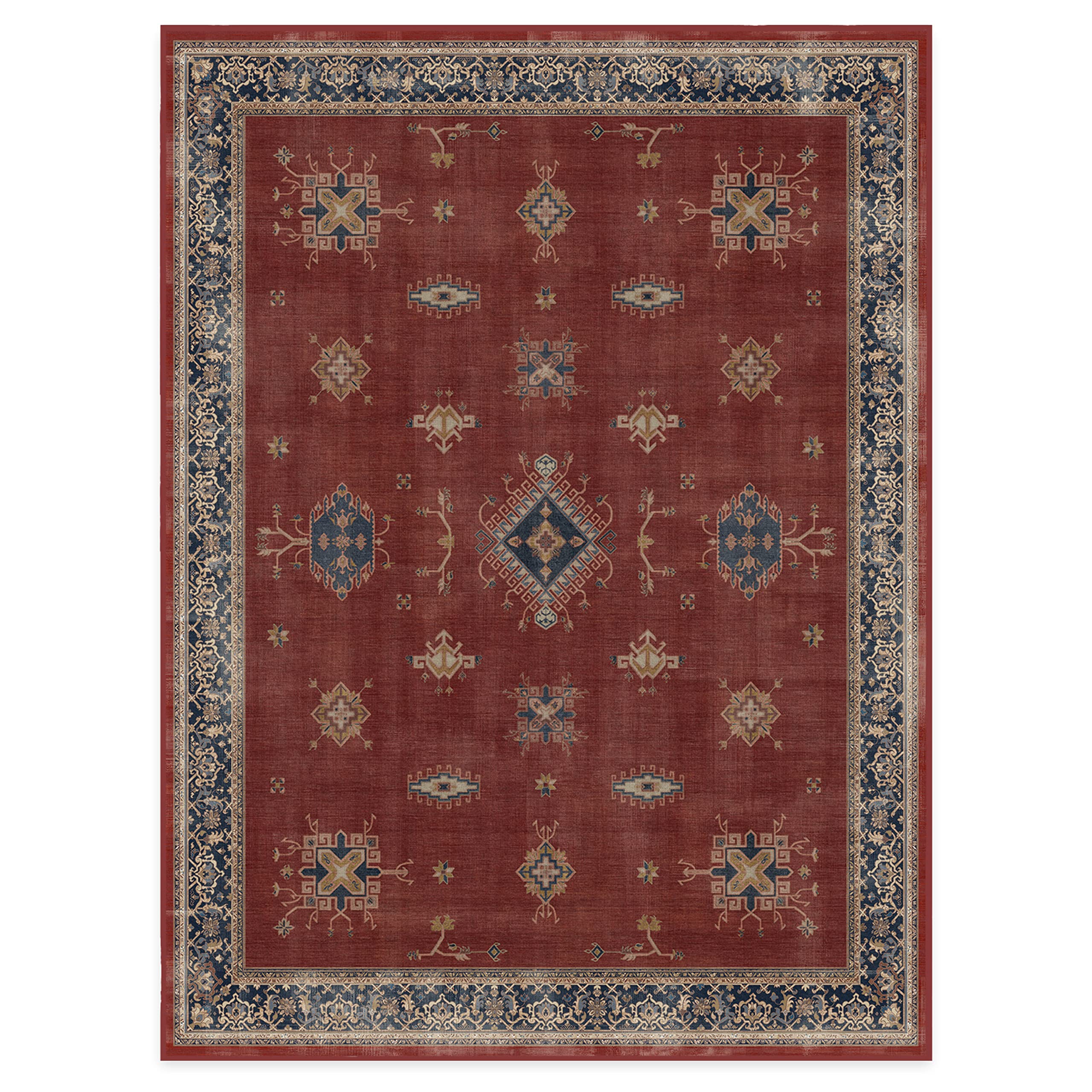 RUGGABLE – Verena Dark Wood – Machine Washable Runner Rug – Pet &amp; Child Friendly – Stain &amp; Water Resistant – Non-Slip – 2.5&