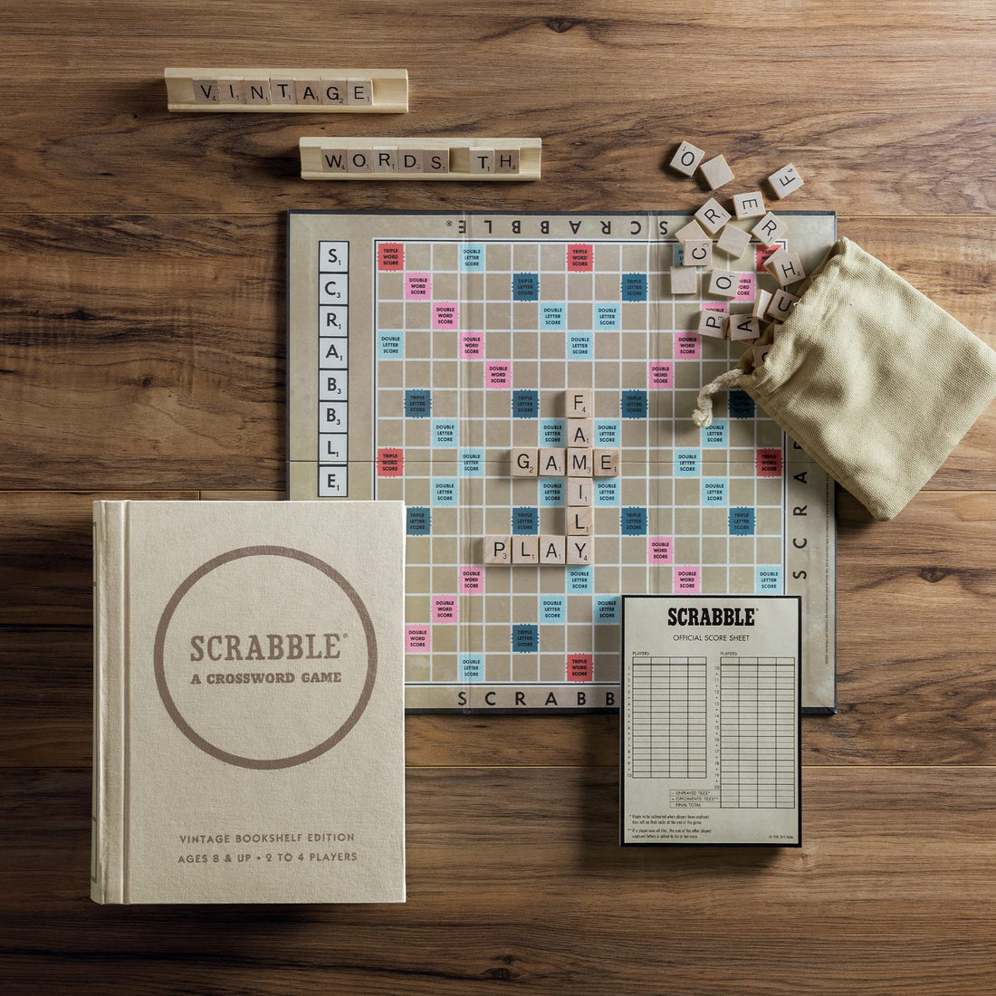 WS Game Company Collection of 8 Vintage Bookshelf Edition Board Games Including Scrabble, Monopoly, Clue, Yahtzee, Catch Phrase, Chess, Scattergories, and Boggle