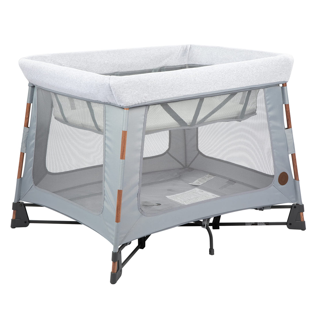 Maxi-Cosi Swift Baby Playpen with Mat, Baby Play Yards, Pack and Play with Bassinet - Portable Playpen for Babies and Toddlers, Classic Oat